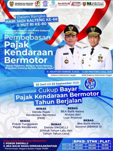 Denda dan Tunggakan Pajak Sampai Biaya Mutasi Kendaraan Digratiskan, Berlaku Tiga Bulan ke Depan