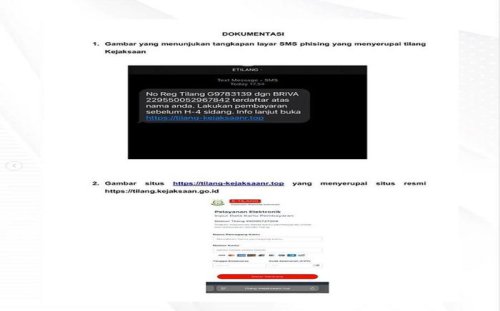 Gak Usah Digubris, Ada Pesan Tilang Elektronik Atas Nama Kejagung Abaikan Saja