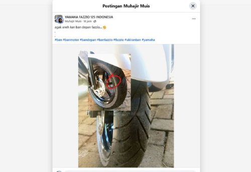 Pemilik Curhat Ban Depan Yamaha Fazzio Agak Aneh, Emang Normal?
