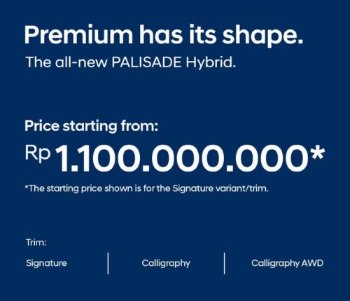 Hyundai, Hyundai Palisade, Hyundai Palisade Hybrid Bisa Dipesan di Indonesia, Harga Mulai Segini