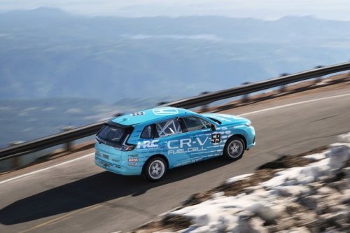 Honda, Honda CR-V, Racing Abis, Honda CR-V Hidrogen Debut Pertama di Broadmoor Pikes Peak