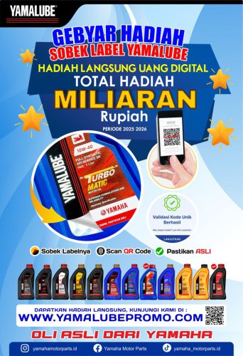 Gebyar Hadiah Sobek Label Yamalube, Menangkan Miliaran Rupiah Dengan Ikuti Langkah-langkah Ini