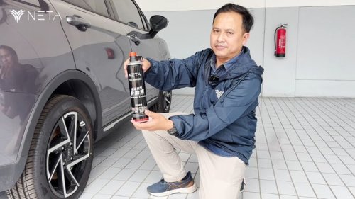 Penting Saat Ban Gembos Atau Bocor, Ini Cara Pakai Tire Repair Kits di Mobil Listrik NETA