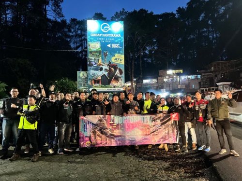 Malam-malam Seru, HPCI Korwil Jabar dan DAM Sukses Gelar Nocturnity Riding di Bandung