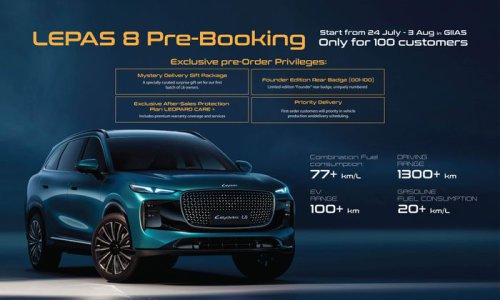 Keran Pemesanan LEPAS L8 Sudah Dibuka, 100 Pembeli Pertama Dapat Keuntungan Ini