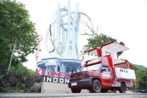 Mulai Perjalanan Mobile Exhibition ke 15 Kota, Motul Pilih KM 0 Sabang Jadi Titik Awal