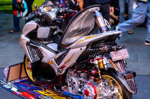 Budget Sultan, Yamaha Aerox Alpha Ala Gundam Ini Bikin Heboh Gelaran GTA 2025
