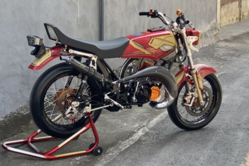 Yamaha, Tak Terlihat di Rumahnya, Yamaha RX-King Ahmad Sahroni Ini Modif Habis Rp 450 Juta