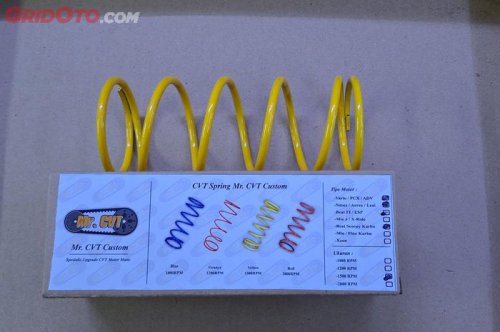 Baru Tahu, Ini Arti Angka RPM Pada Per CVT Motor Matic Aftermarket