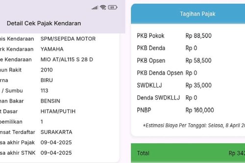 Valid, Ada Tiga Cara Cek Nominal Pajak Kendaraan Buat Pegangan Sebelum Bayar