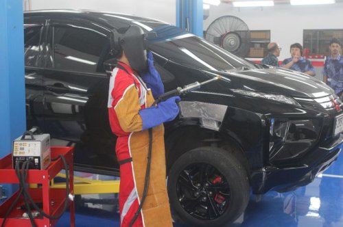 Mitsubishi Buka Dua Bengkel Bodi dan Cat di Dua Kota, Pelanggan Ditawari Promo Ini