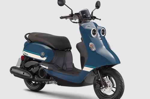 Motor Matic Baru Yamaha Mirip Minion Ini Tampil Retro, Sekali Full Bisa Jalan 230 Km