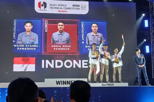 Isuzu, Mekanik Isuzu Indonesia Naik Podium di Ajang Kompetisi Dunia, Kalahkan 15 Negara Lain