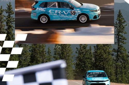 Honda, Honda CR-V, Racing Abis, Honda CR-V Hidrogen Debut Pertama di Broadmoor Pikes Peak