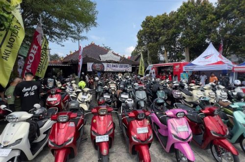 Honda, Ratusan Biker Honda Stylo Geruduk Yogyakarta, Rayakan Anniversary Pertama Club HASCI