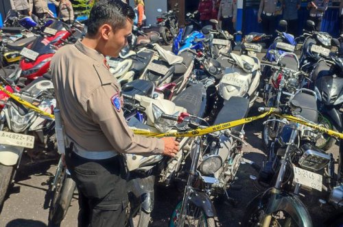 Polresta Magelang Mirip Showroom Dadakan, 112 Motor Bekas Diperlakukan Seperti Kerupuk