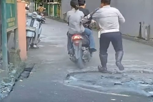 Usaha Sia-sia, Pengendara Honda Vario Kabur Dari Razia Operasi Patuh ke Lokasi Mengecewakan