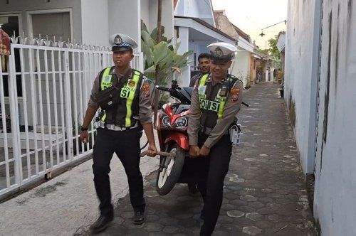 Bukan Singkong atau Pisang, Polisi Panen 15 Motor dari Kebun Warga saat Razia Operasi Patuh