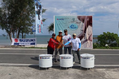 Suzuki Gelar Bersih-bersih Sampah di Belitung, Ratusan Kilo Limbah Dikumpulkan
