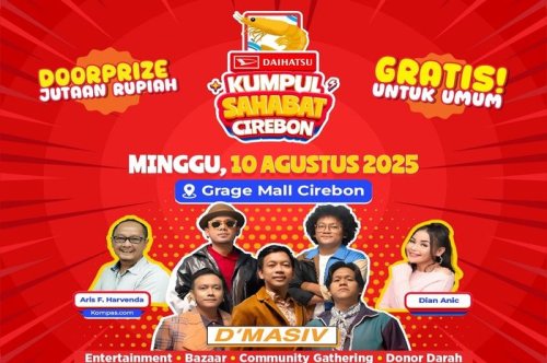 Gratis Semua Boleh Ikut, Daihatsu Ajak Warga Cirebon Pesta Kumpul Sahabat di Tanggal 10 Agustus 2025