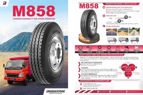 Pakai Nama M858, Ini Kelebihan Ban Baru Bridgestone Khusus Kendaraan Niaga