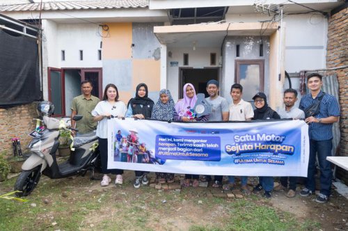 Impian Ibu Rumah Tangga di Medan Ini Terwujud, Dapat Yamaha GEAR Ultima Secara Cuma-cuma
