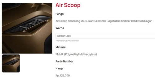 Baru Dirilis, Inilah 8 Item Aksesori Honda ADV160 Baru Harga Mulai Rp 120 Ribuan