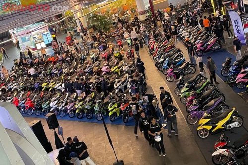 Gathering Team Aerox Pecah, Ratusan Modifikasi dan Ribuan Night Ride!
