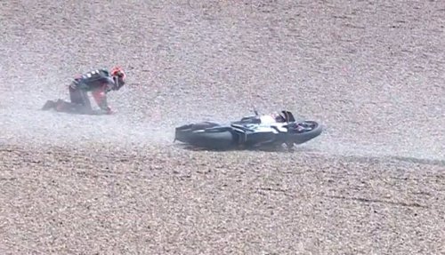 MotoGP, Jatuh di MotoGP Jerman, Bezzecchi Curhat Motor MotoGP Tidak Bisa Dibawa Pelan