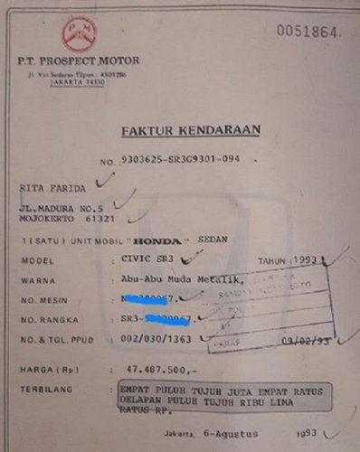 Faktur Mobil Hilang Disebut Bisa Timbul Masalah, Terutama Saat Urusan Dengan Leasing