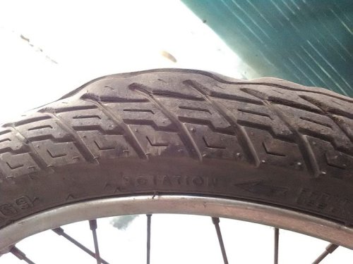 Gara-gara Hal Sepele Ini Ban Motor Bekas Bisa Tiba-tiba Benjol