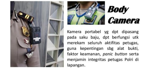 Body Camera Polisi Masih Dipertimbangkan, Aturan Teknis Akan Ada di Peraturan Turunan KUHAP