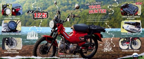 Honda, Cocok Buat Tampil Kalcer, Segini Harga Baru Bebek Trail Honda CT125 April 2026