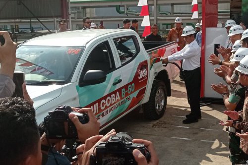 Prabowo Busung Dada di Depan Pebisnis Jepang, Yakin Tahun Ini Solar B50 Tercapai