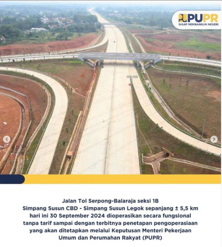 Proyek Jalan Tol Baru di Tangerang Dilanjut, Panjang 39,4 Kilometer Senilai Rp 30 Triliun