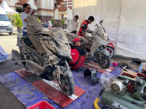 Yamaha, Posko Yamaha Untuk Bali, Warga Terdampak Banjir Dipersilakan Datang Servis Gratis