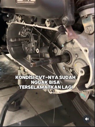 Seram! Komponen CVT Motor Matic Habis Meleleh Cuma Karena Hal Sepele