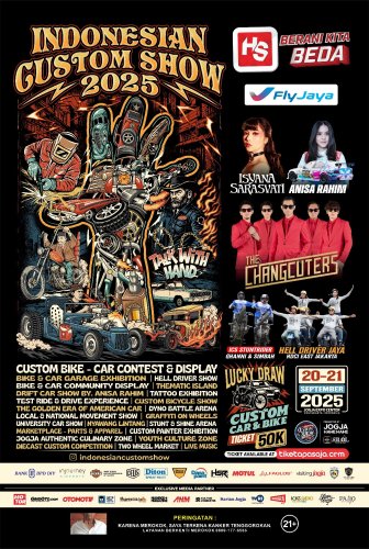 Siap Gemparkan Jogja, Indonesian Custom Show 2025 Tawarkan 2 Lucky Draw Sekaligus