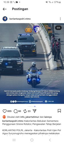 Strobo Nyala Sirine Mati Patwal Pasrah di Tengah Macet, Ini Faktanya