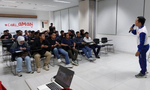 Serunya Night Ride Komunitas Honda Vario 125, Astra Motor Yogyakarta Kasih Bekal Istimewa