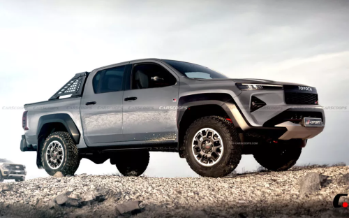Toyota, Tampilan Modern Renderan Toyota Hilux Baru, Mesin Bisa Lebih Irit BBM
