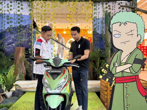 Honda, Honda BeAT One Piece x Tahilalats Jadi Buruan Fans di Surabaya