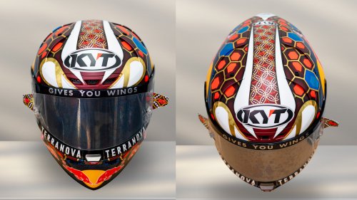 MotoGP, Pakai Helm KYT, Pembalap Ini Pamer Desain Spesial Khusus MotoGP Mandalika