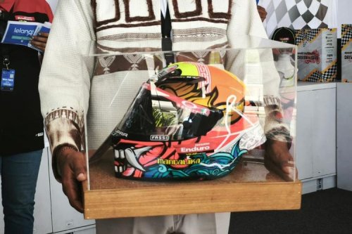 Valentino Rossi, Helm AGV Bertanda Tangan Valentino Rossi Laku Dilelang Rp 15 Juta, Desain Buatan Anak Bangsa