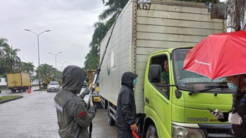 Gawat, Puluhan Truk Yang Akan Keluar Kawasan Industri Cikande Terpapar Radiasi Cesium-137