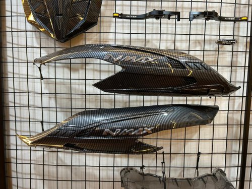 Tampil Lebih Sporty, Ini Pilihan Cover Body Carbon dari GMA Buat NMAX Connected