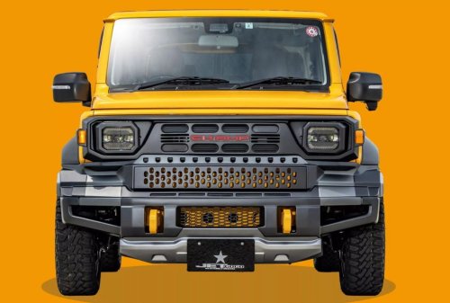 Toyota, Suzuki , Suzuki Jimny, Wajah Sangar Toyota Hilux Rangga Dipasang di Suzuki Jimny, Begini Wujudnya
