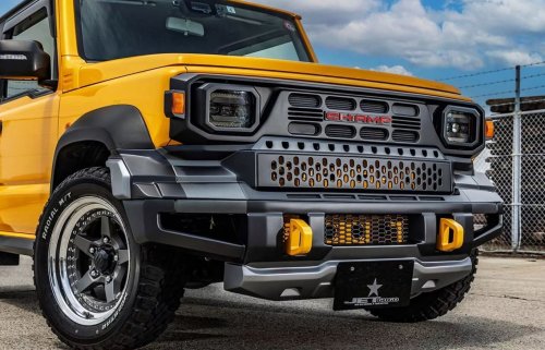 Toyota, Toyota Hilux, Suzuki , Suzuki Jimny, Wajah Sangar Toyota Hilux Rangga Dipasang di Suzuki Jimny, Begini Wujudnya