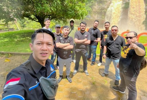 Turing Asik 13 Motor Bersama P2RTech ke Geopark Ciletuh Sukabumi