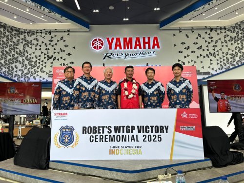 Yamaha, Yamaha Indonesia Apresiasi Langsung Teknisi yang Jadi Juara Dunia WTGP